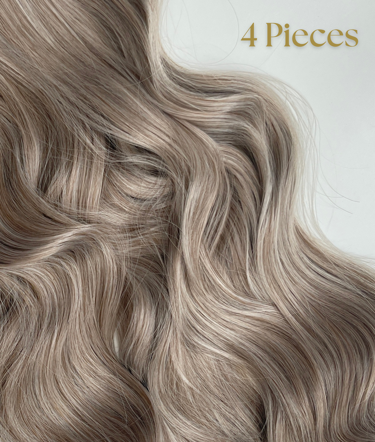 24’ Wavy 220g Bio-Protein Fibre Clip-in Hair Extensions - Mushroom Blonde
