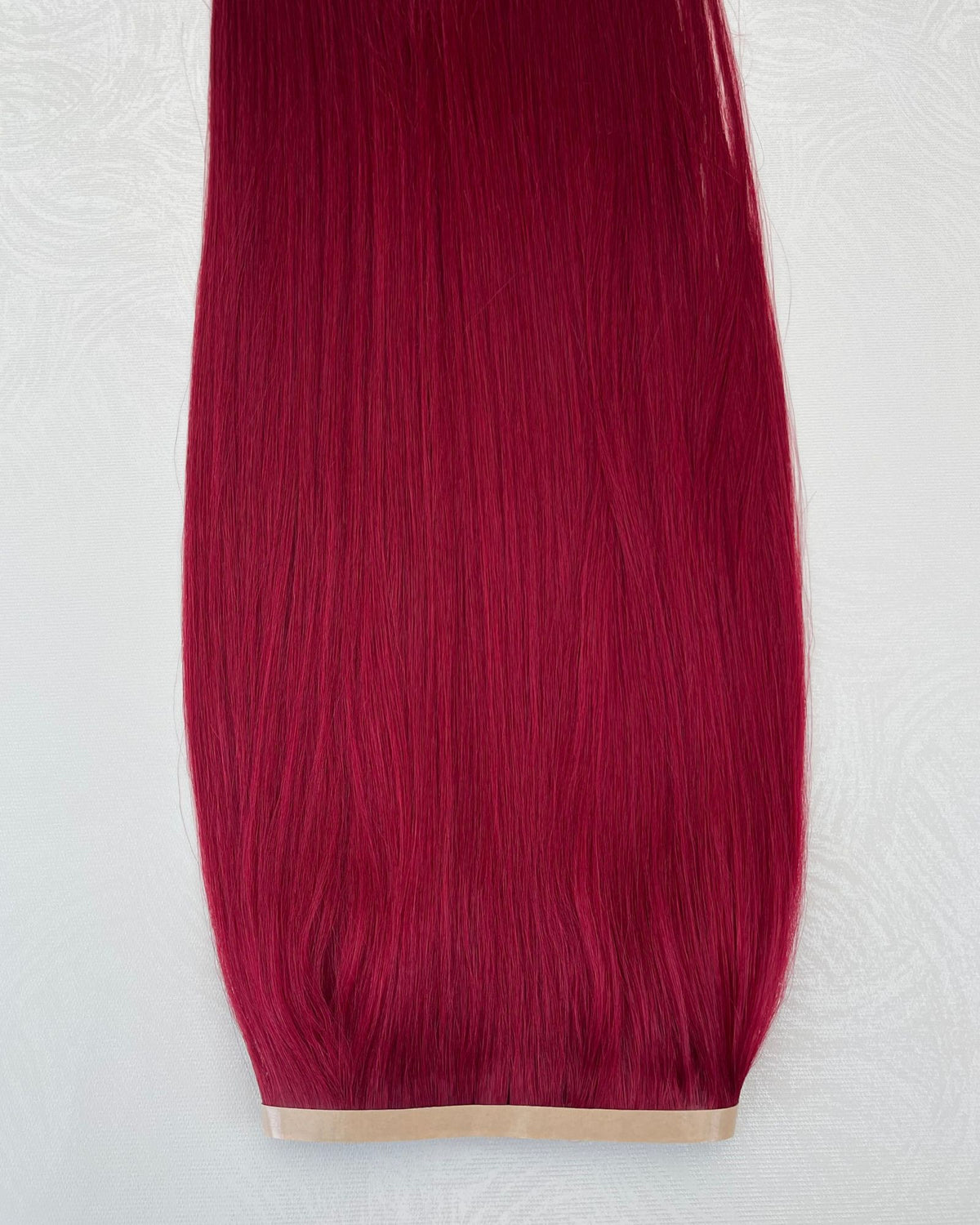 26” 200g Tape-In Weft Bio-Protein Fibre Cherry Red