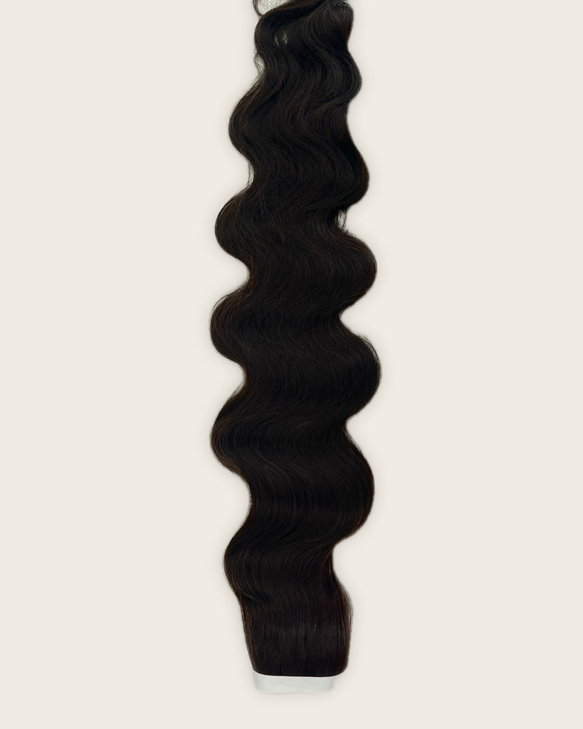 30” Wavy Tape-In Extensions – 210g Bio-Protein Fibre – Dark Brown