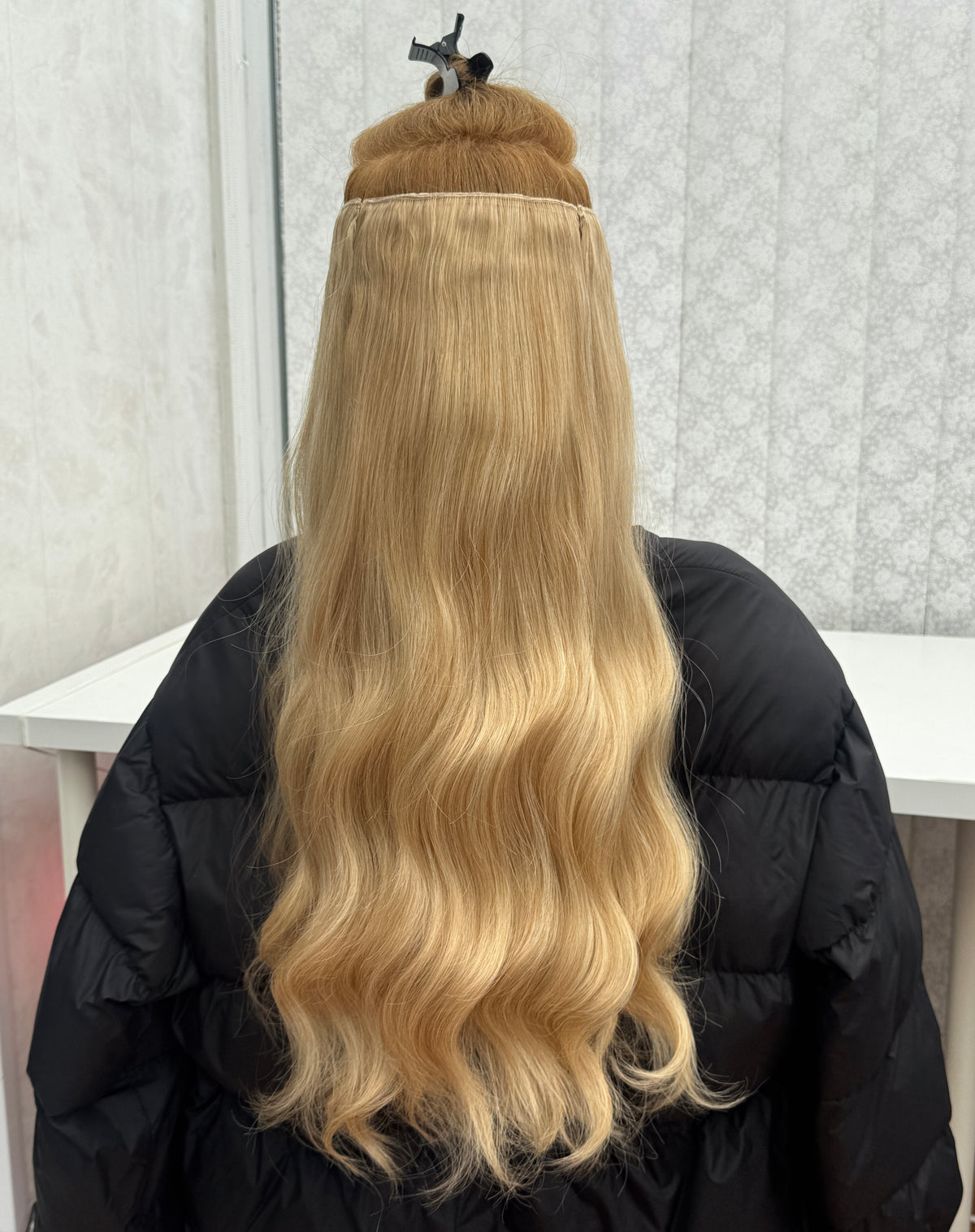 24’ Wavy 220g Bio-Protein Fibre Clip-in Hair Extensions - Golden Blonde